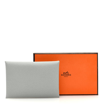 Hermes Epsom Calvi Duo Card Case Bleu Glacier 8 of 8