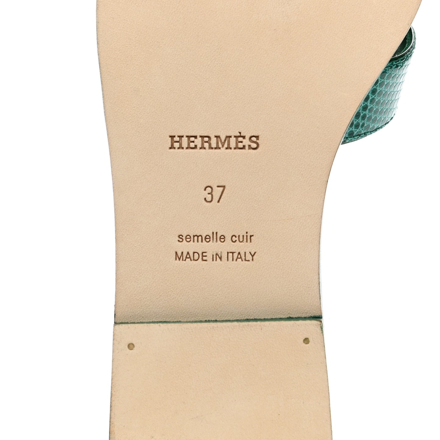 Lizard Oran Sandals 37 Vert Emeraude