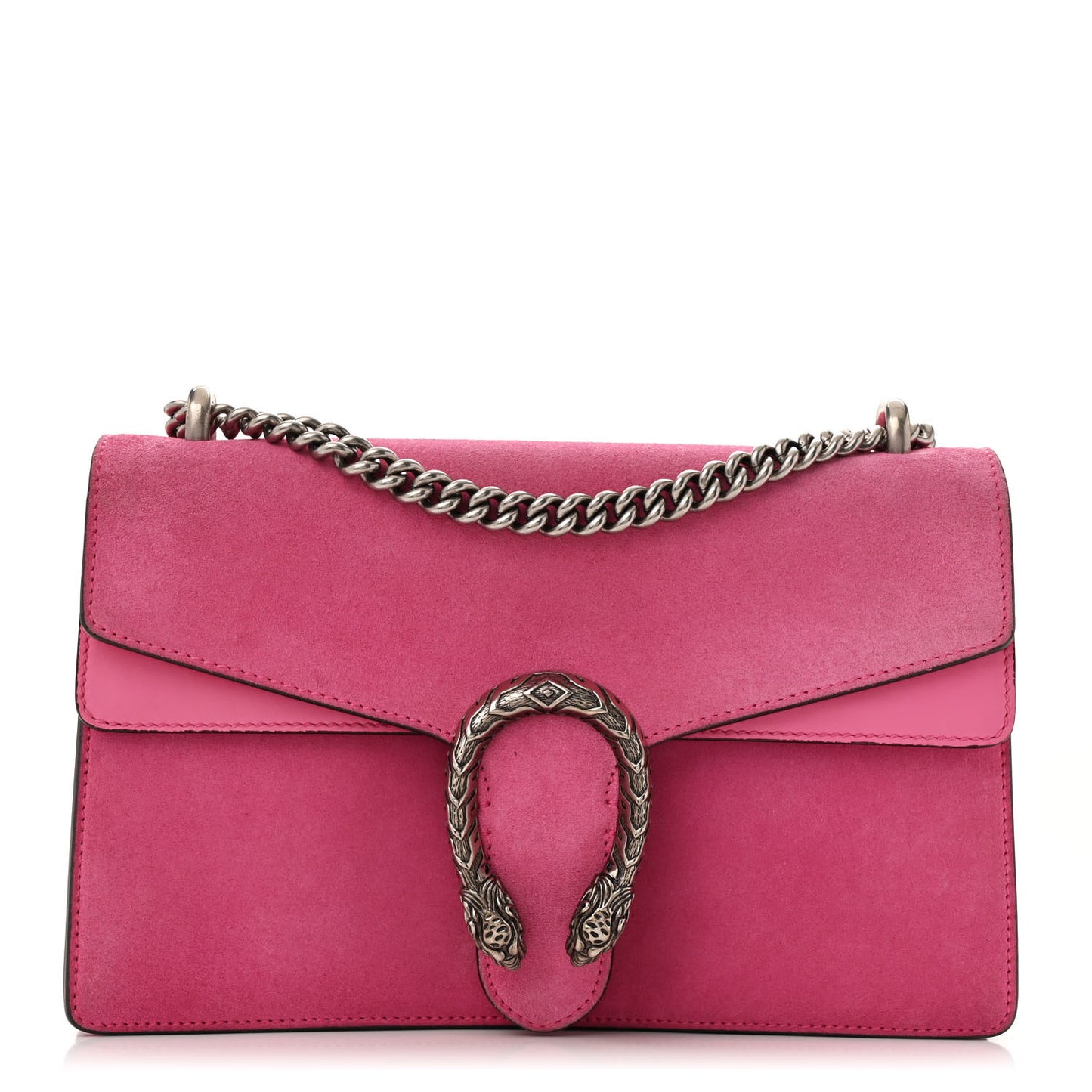 Suede Cudu Vitello Velvet Small Dionysus Shoulder Bag Pink Tropical Flower