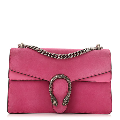 Gucci Suede Cudu Vitello Velvet Small Dionysus Shoulder Bag Pink Tropical Flower 1 of 16