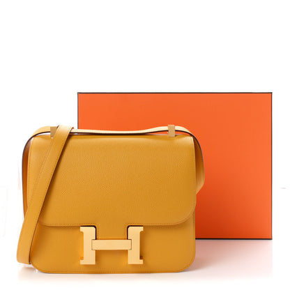Hermes Epsom Constance 24 Jaune Ambre 11 of 11