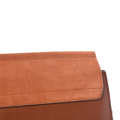Chloe Suede Calfskin Medium Faye Shoulder Bag Tobacco 11 of 12