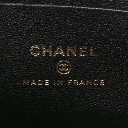 Chanel Caviar Quilted Enamel Coco Casino Small Vanity Case With Chain Black 6 of 12