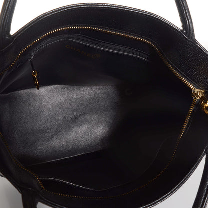 Chanel Caviar Quilted Medallion Tote Black 6 of 9