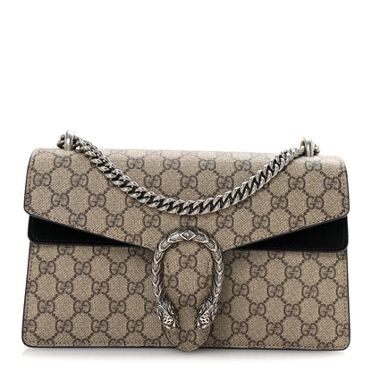Gucci GG Supreme Monogram Small Dionysus Shoulder Bag Black 1 of 10