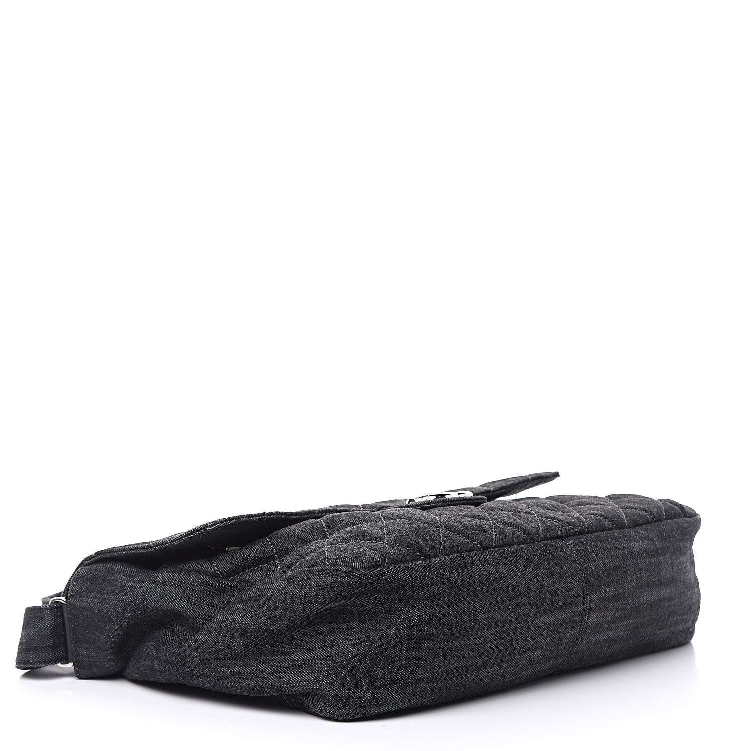 Chanel Denim Quilted Stretch Spirit Messenger Bag 4 of 14
