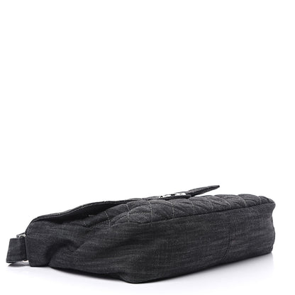 Chanel Denim Quilted Stretch Spirit Messenger Bag 4 of 14