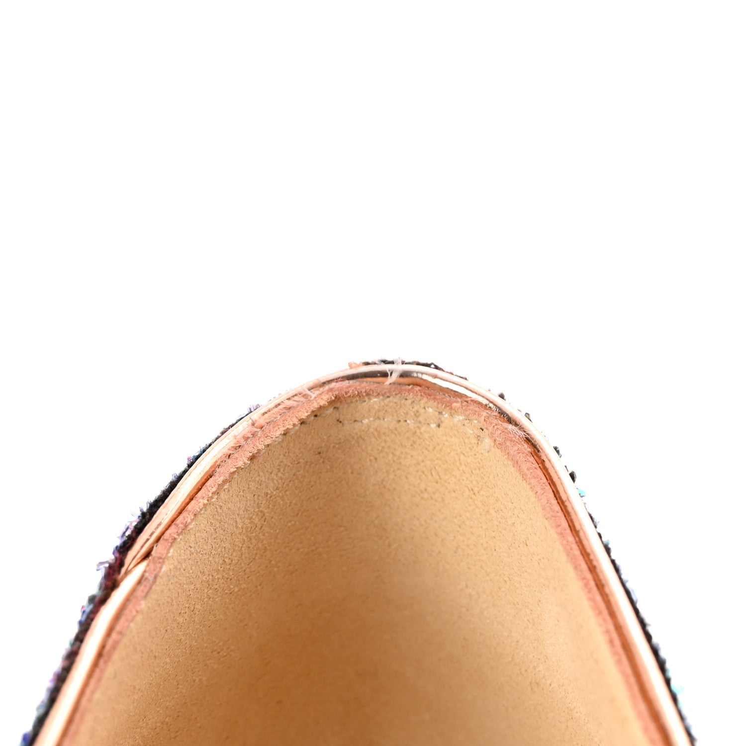 Christian Louboutin Glitter Dragonfly Lady Peep 150 Pumps 36.5 Etincelle Copper 12 of 17