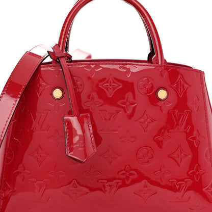 Louis Vuitton Vernis Montaigne BB Cherry 7 of 9