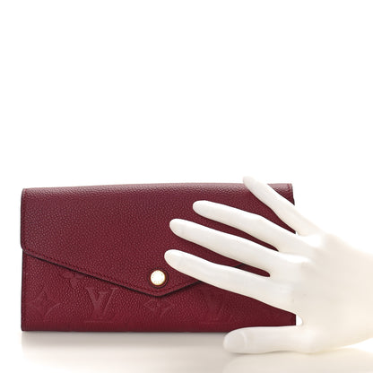 Louis Vuitton Empreinte Sarah Wallet Raisin 2 of 8