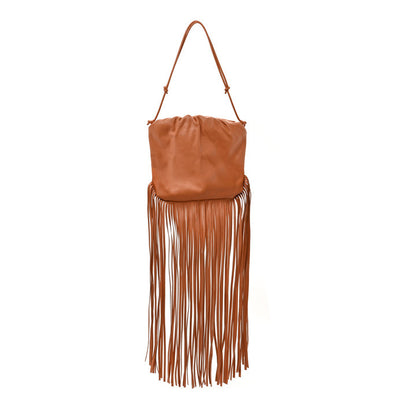 Bottega Veneta Nappa The Fringe Pouch Shoulder Bag Clay 1 of 13