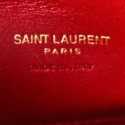 Saint Laurent Snakeskin Small Kaia Satchel Peach Red 7 of 16