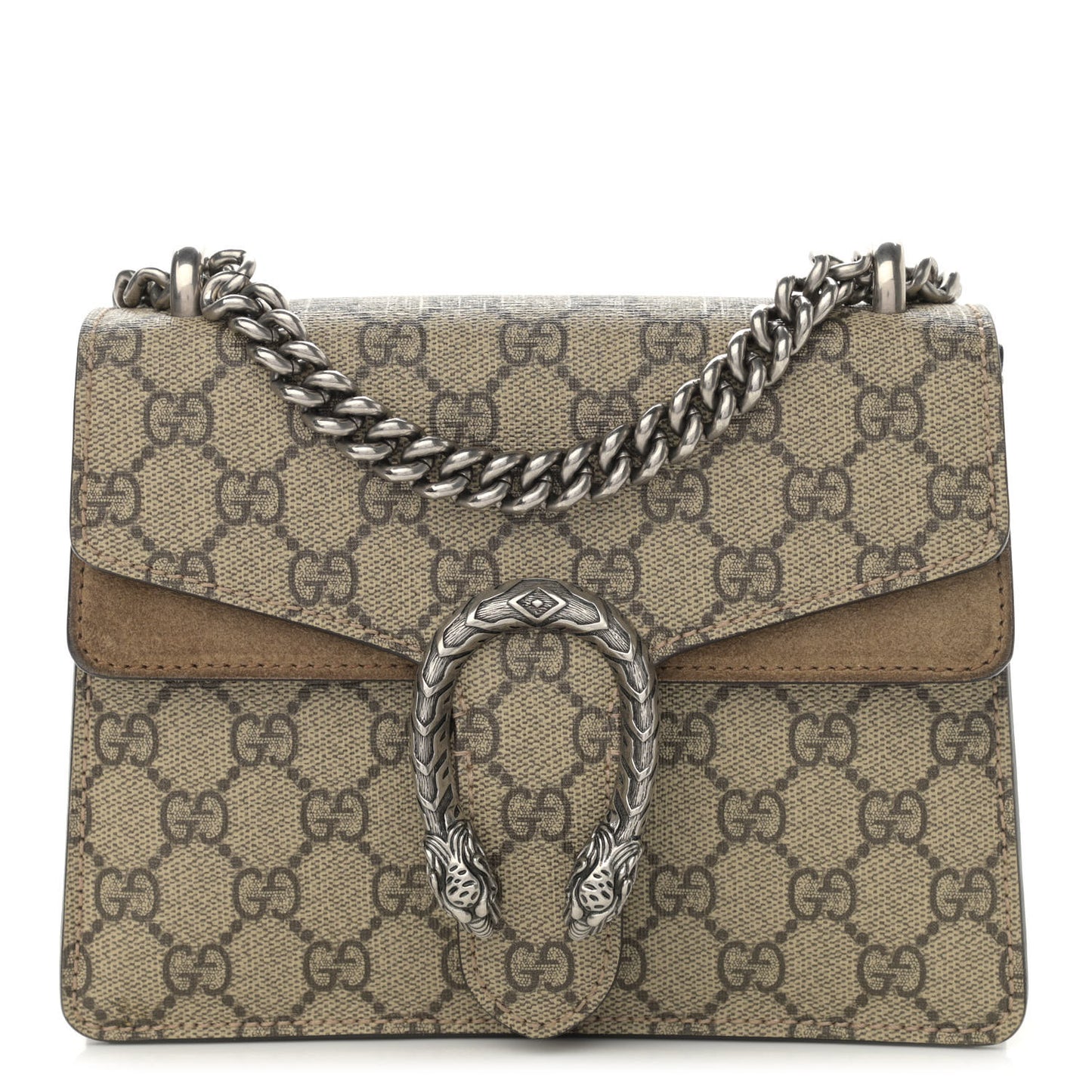 GG Supreme Monogram Mini Dionysus Shoulder Bag Taupe