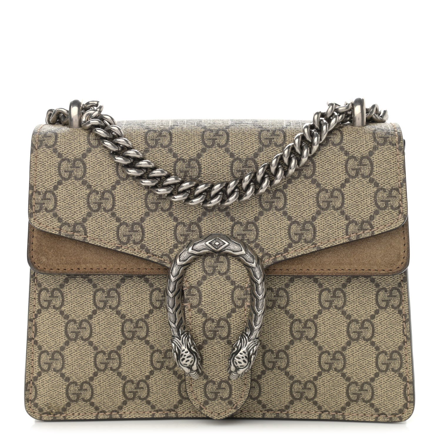 Gucci GG Supreme Monogram Mini Dionysus Shoulder Bag Taupe 1 of 15