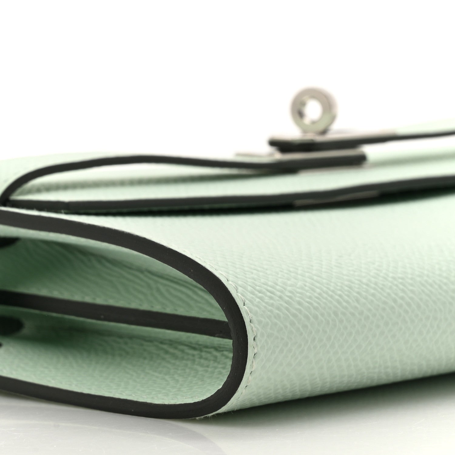 Hermes Epsom Kelly Wallet To Go Vert Peppermint 11 of 12