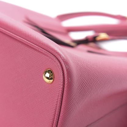 Prada Saffiano Cuir Medium Double Bag Peonia 8 of 10