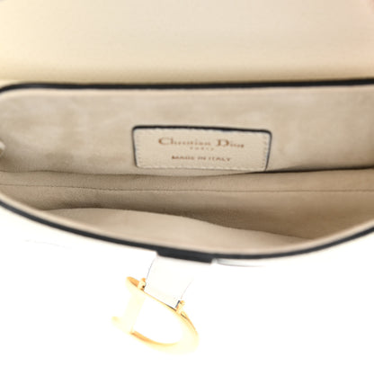Christian Dior Grained Calfskin Mini Saddle Bag White 5 of 10