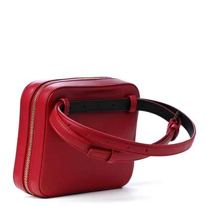 Saint Laurent Lambskin Matelasse Vicky Monogram Belt Bag Eros Red 2 of 4
