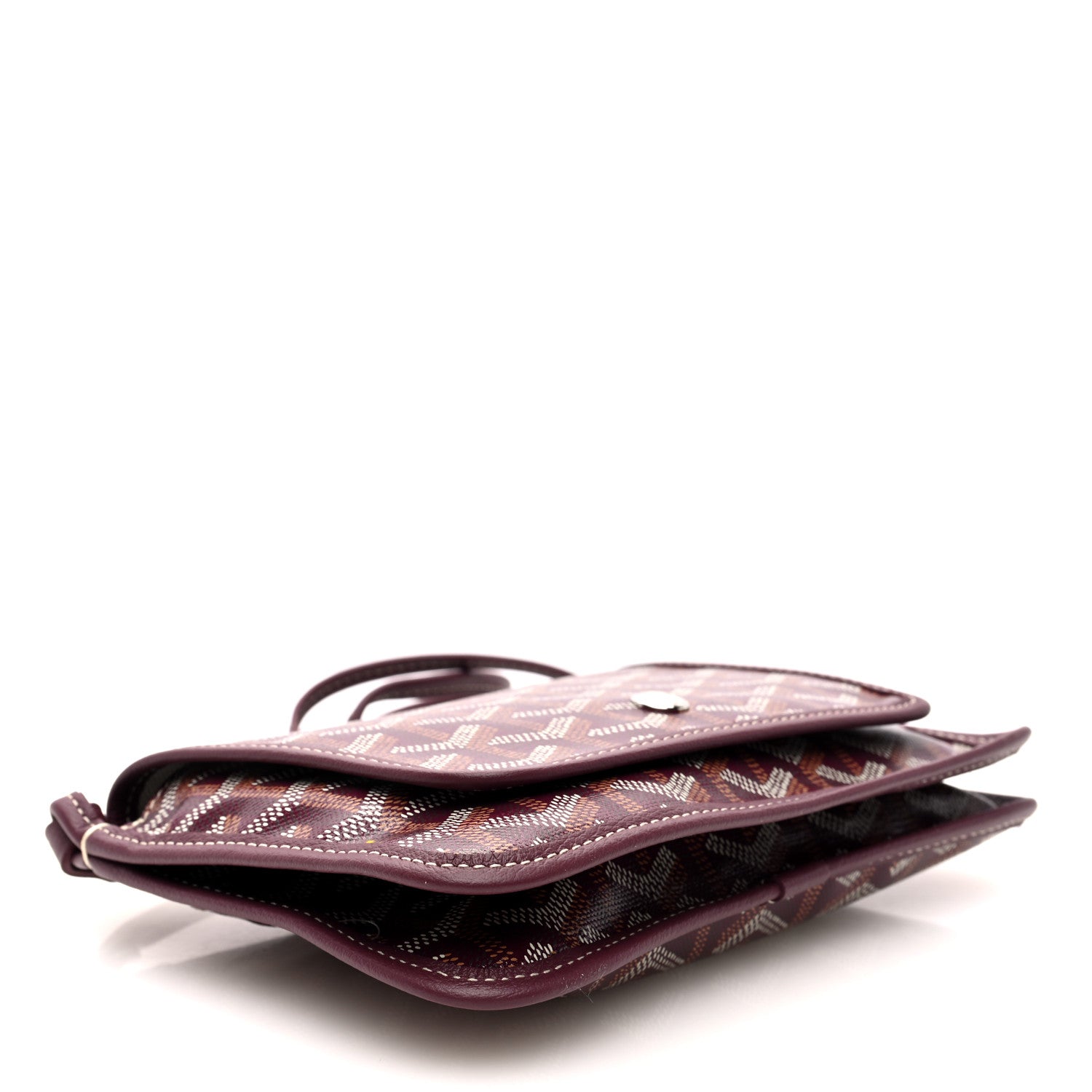 Goyard Goyardine Plumet Wallet Clutch Burgundy 4 of 11