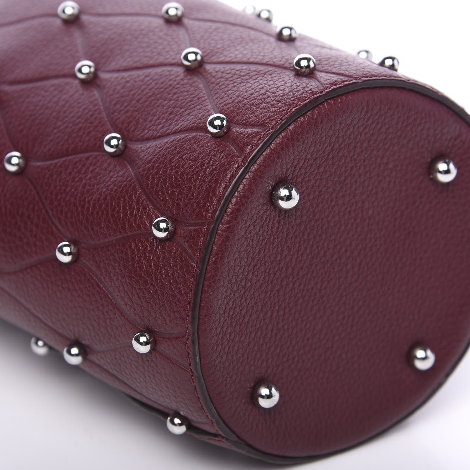 Alexander Wang Pebbled Calfskin Mini Roxy Bucket Bag Burgundy 5 of 7