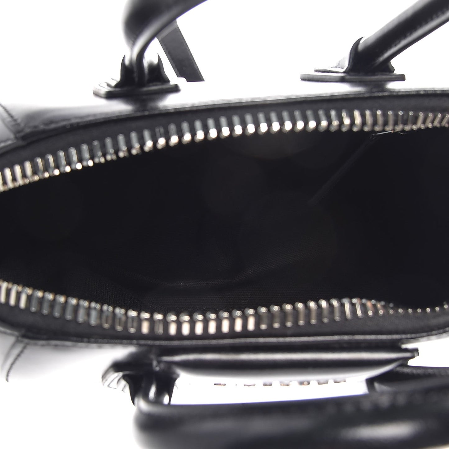 Shiny Lord Calfskin Mini Antigona Black