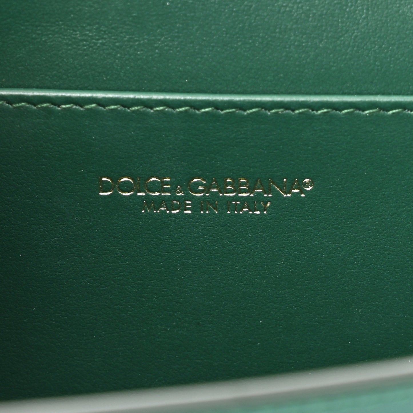Patent DG Girls Phone Shoulder Bag Emerald