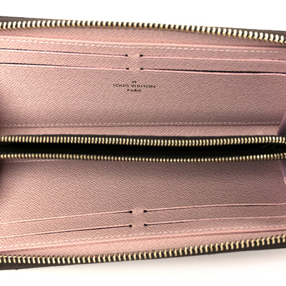 Louis Vuitton Damier Ebene Clemence Wallet Rose Ballerine 5 of 8