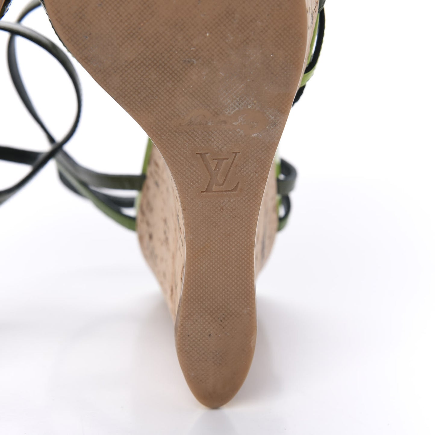 Patent Cork Summertime Wedges 36 Green