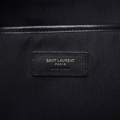 Saint Laurent Nylon Twill Dinosaur Print City Backpack Black Multicolor 6 of 9
