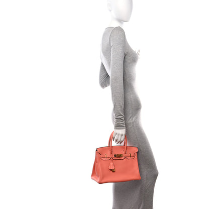 Hermes Taurillon Clemence Birkin 30 Crevette 2 of 10