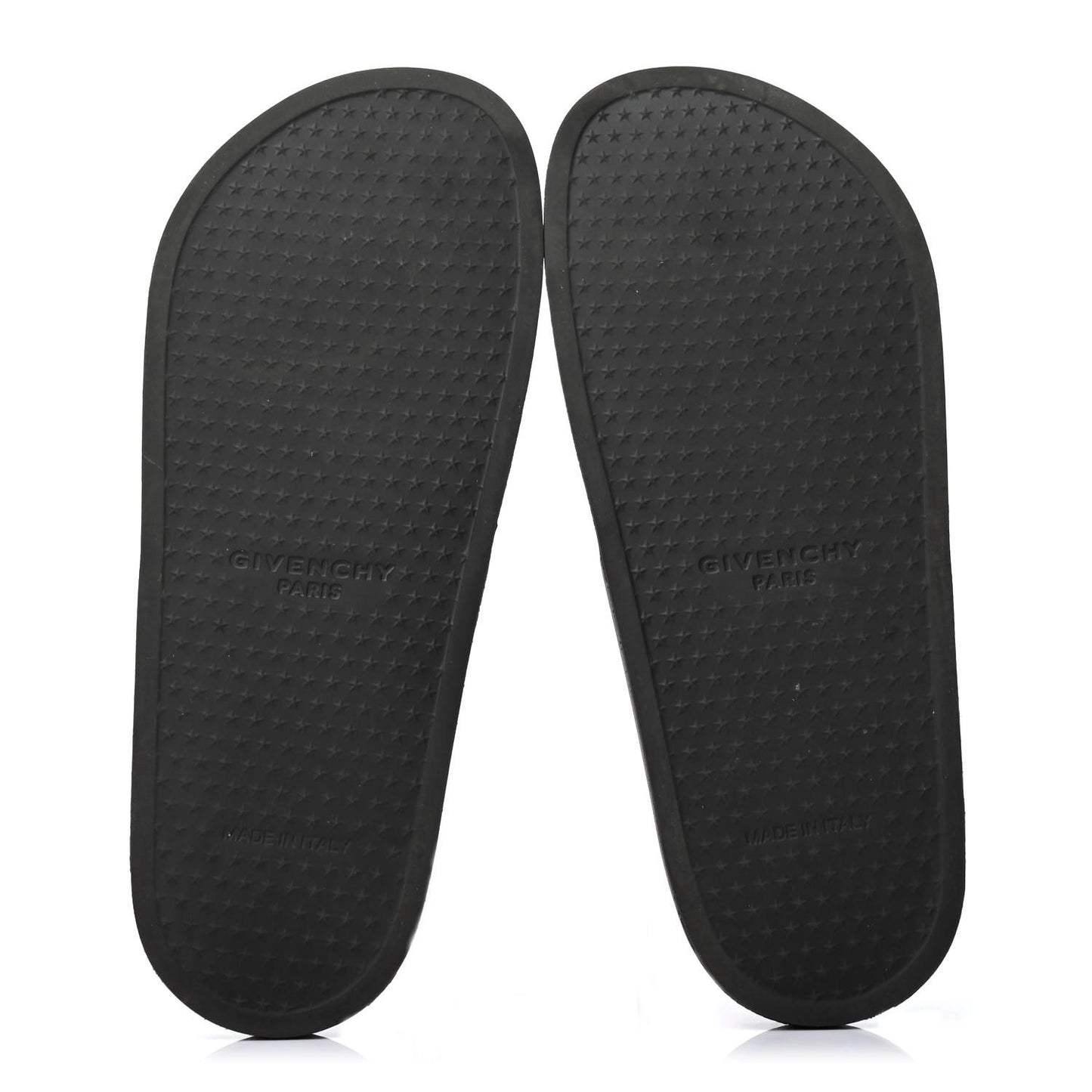 Rubber Checkered Logo Pool Slide Sandals 38 Black