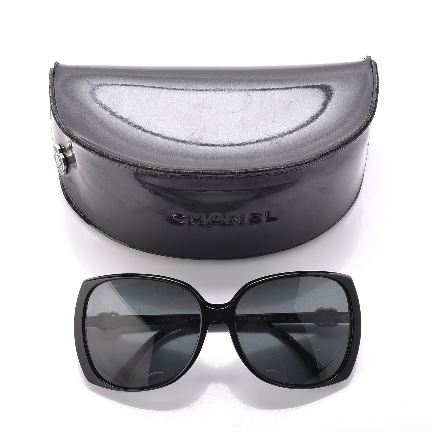 Chanel CC Sunglasses 5216-A Black 7 of 7