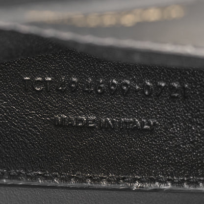 Saint Laurent Calfskin Y Quilted Monogram Small Loulou Chain Satchel Storm 7 of 10