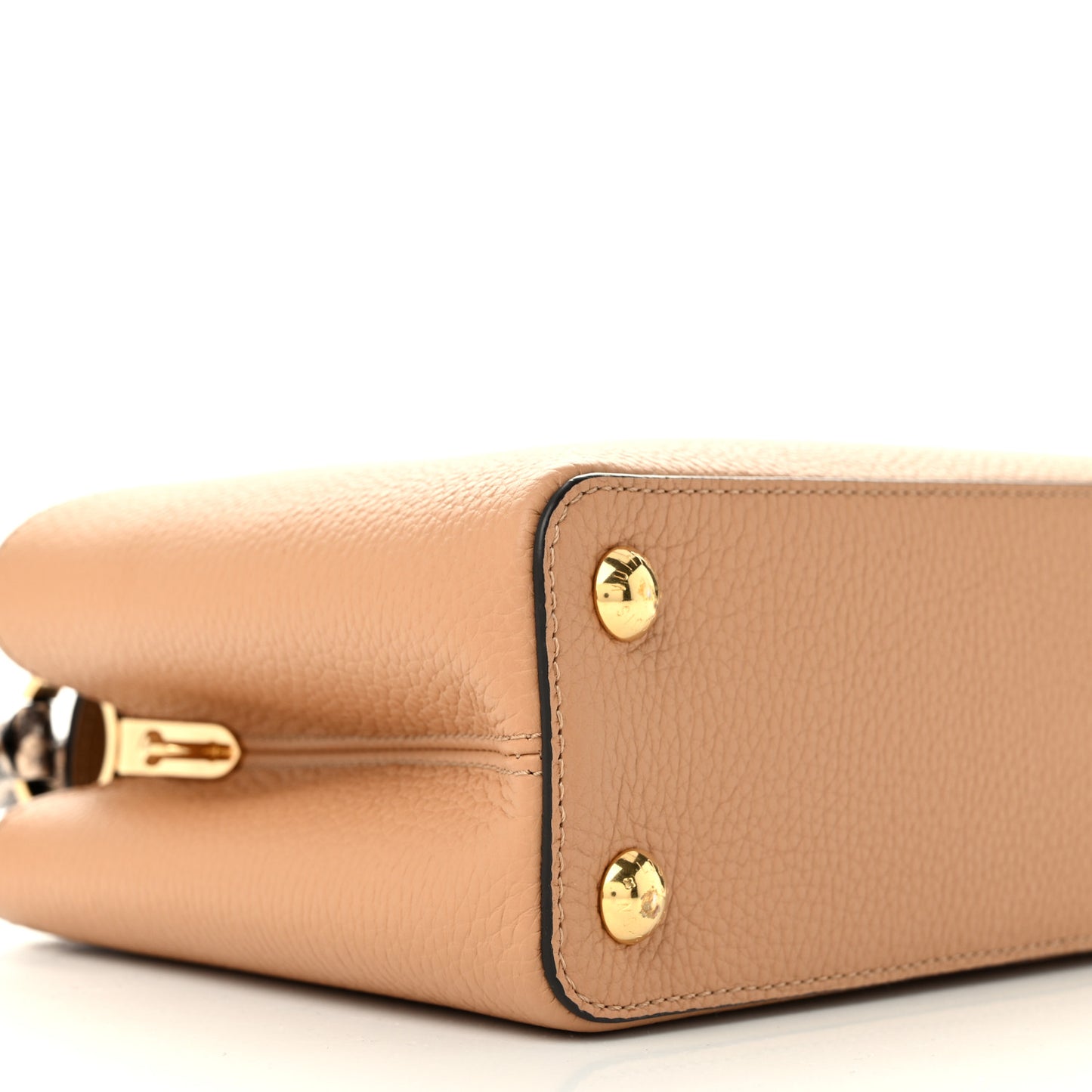 Taurillon Snakeskin Capucines BB Arizona Brown