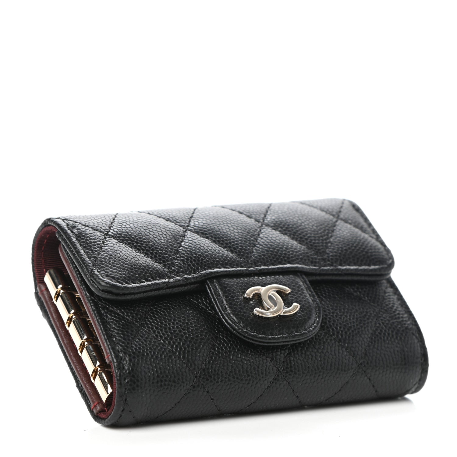 Chanel Caviar Quilted Classic 4 Key Holder Wallet Black 4 of 8