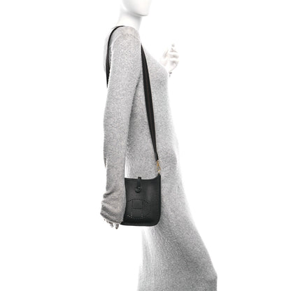 Hermes Taurillon Clemence Amazone Evelyne TPM Black Ebene 2 of 11