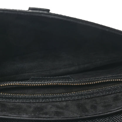 Christian Dior Grained Calfskin Saddle Bag With Strap Black 5 of 10