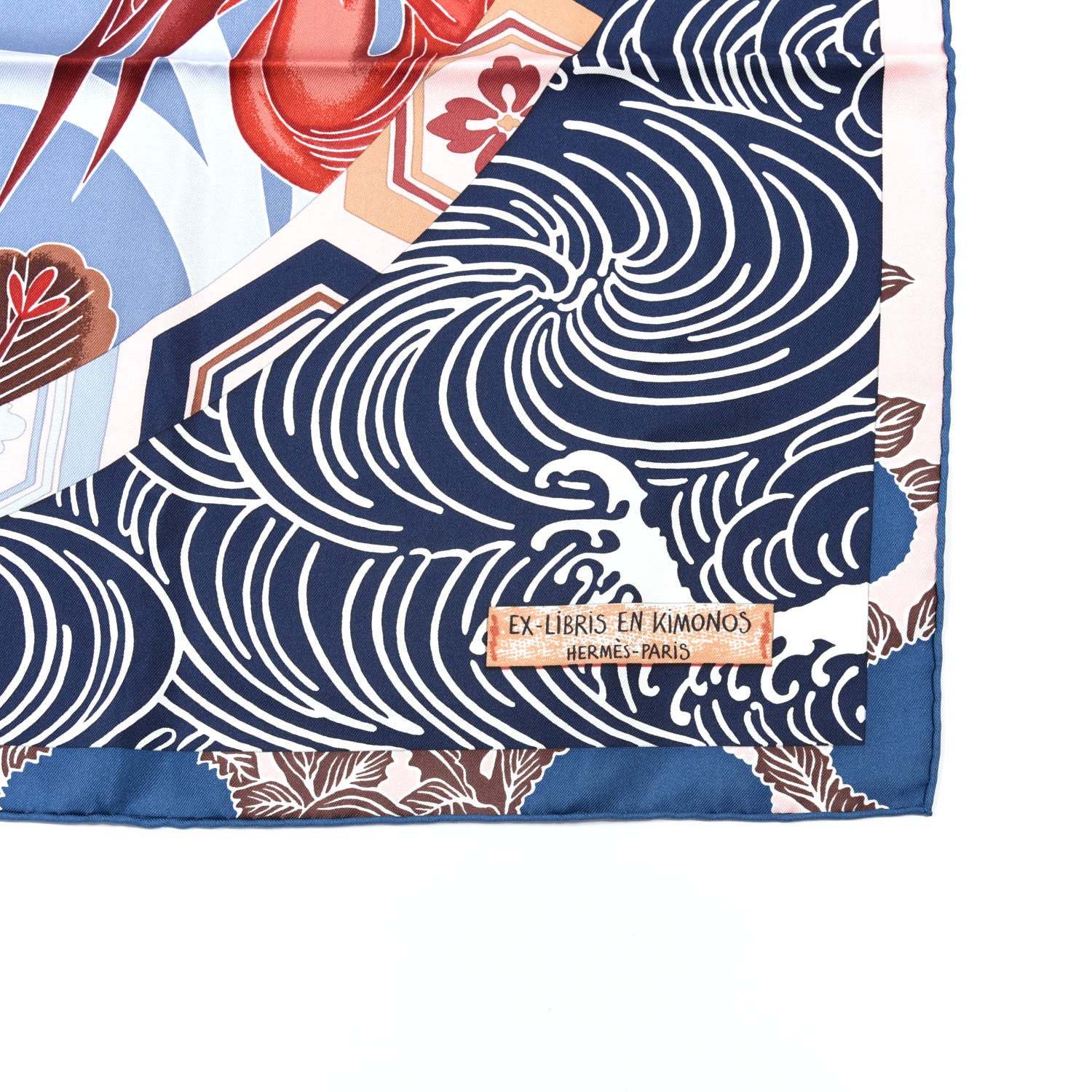 Hermes Silk Ex Libris En Monogram Kimonos Scarf 90 2 of 5