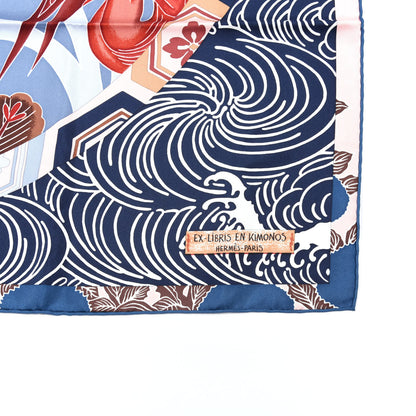 Hermes Silk Ex Libris En Monogram Kimonos Scarf 90 2 of 5