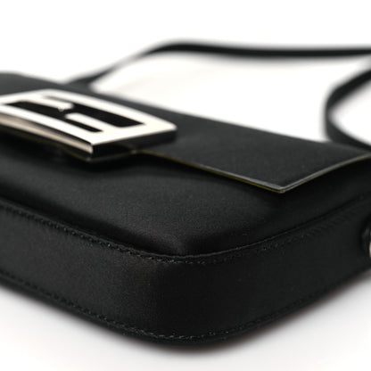 Fendi Silk Satin Phone Baguette Black 10 of 10
