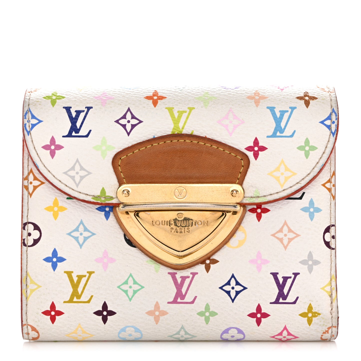 Monogram Multicolor Joey Wallet White Litchi
