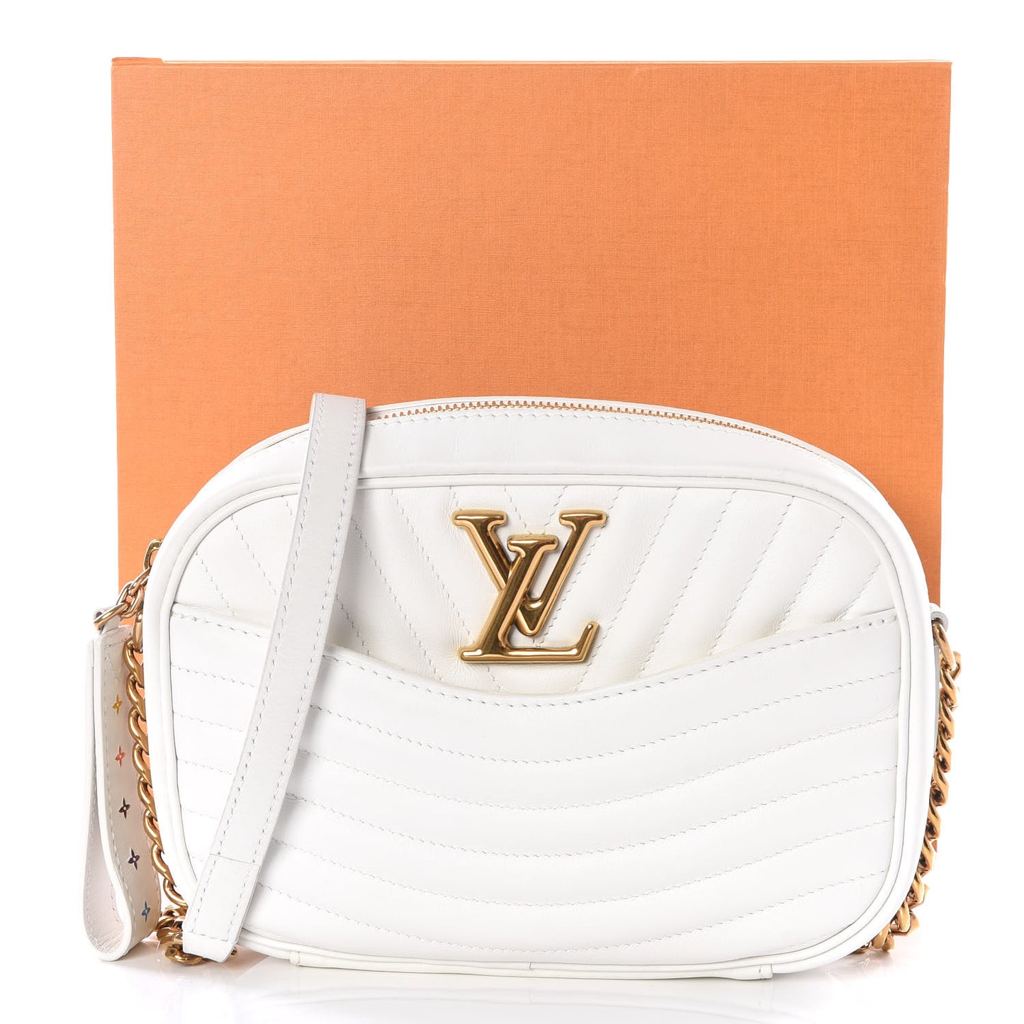 Calfskin New Wave Camera Bag White