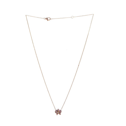 Cartier 18K Pink Gold Pink Sapphire Diamond Caresse D'Orchidees Par Cartier Necklace 3 of 6