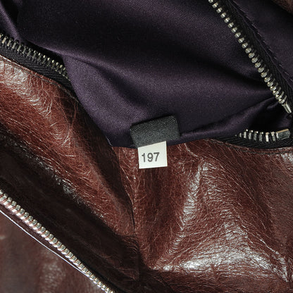 Miu Miu Leather Vitello Lux Bow Bag Brown 8 of 8