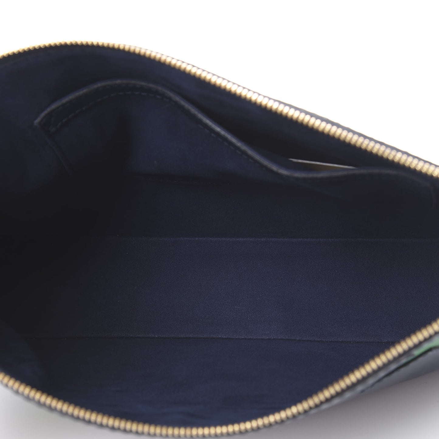 Eco Alter Nappa Star Zipped Clutch Navy Green