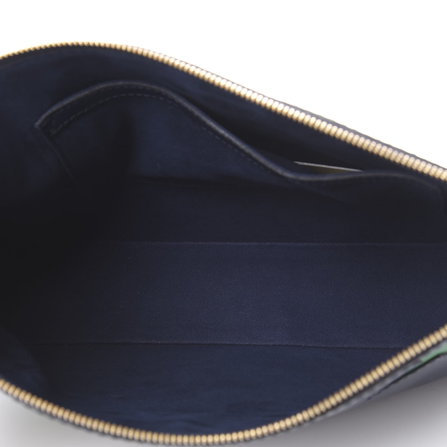 Stella McCartney Eco Alter Nappa Star Zipped Clutch Navy Green 4 of 8
