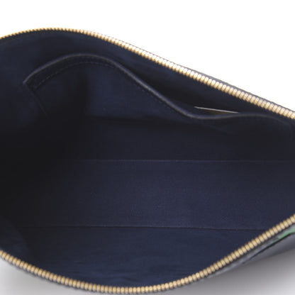 Stella McCartney Eco Alter Nappa Star Zipped Clutch Navy Green 4 of 8