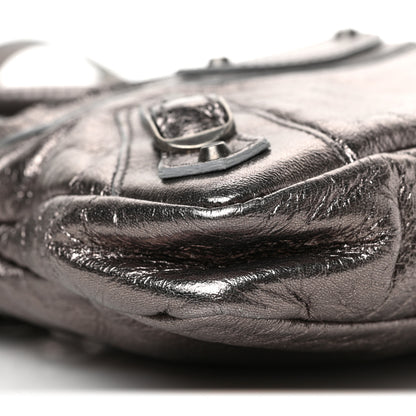 Balenciaga Metallic Chevre Classic Hardware Mini Classique Pewter 7 of 8