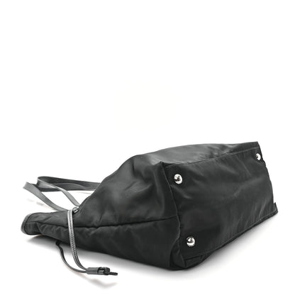 Prada Tessuto Nylon Saffiano Shopping Tote Black 4 of 11