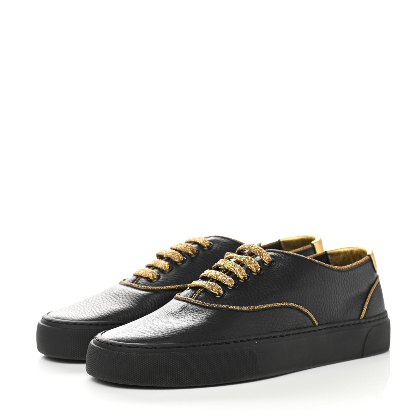 Nappa Venice Sneakers 37.5 Black Gold